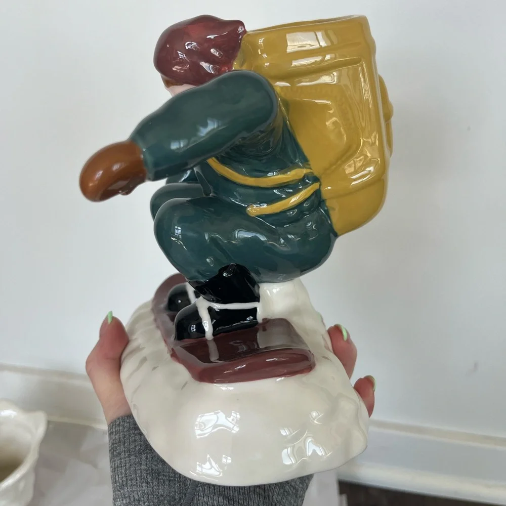 West Elm Ceramic Snowboarder Vase, brand new, separate or in set
